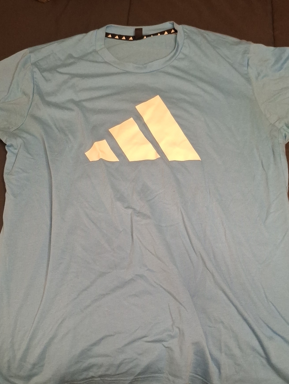 Light Blue Performance Logo Tee